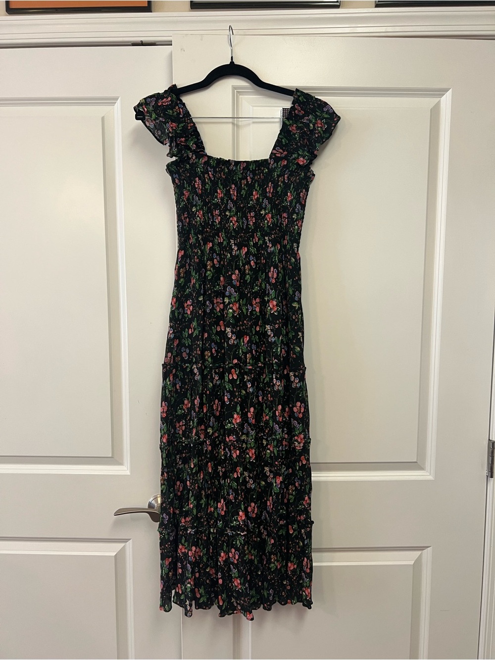 Hill House Home The Ellie Nap Dress Berry Floral S